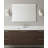 5"w 1-Light LED Bath Vanity Light Brushed Nickel Finish with White Square Glass Shade