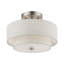Plafonnier semi-encastré 11 po 2 lumières Areial