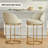 Upholstered Swivel Counter Height Bar Stools Set
