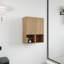  Armoire de salle de bain murale Cranor avec rangement ouvert et fermé-128489338