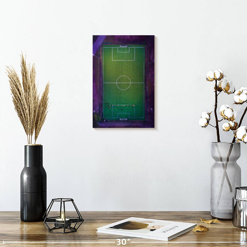 Stade de soccer Sireci vu d'en haut, H 12 po x l 8 po