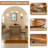 55.12"Brown Oval Solid Wood Dining Table-203928703