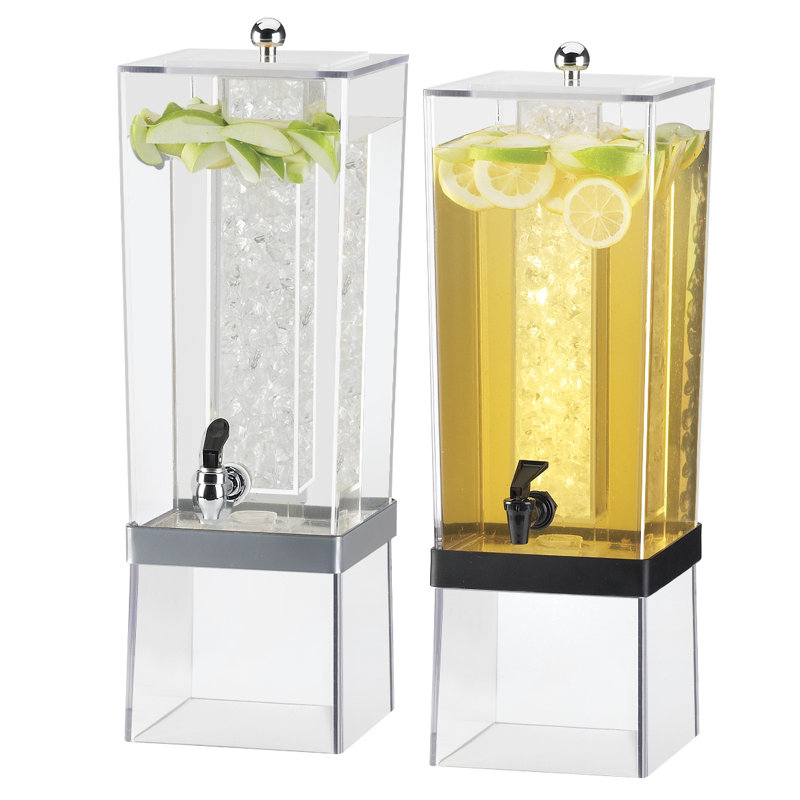 Distributeur de boissons 3 gallons avec chambre à glace, Argent