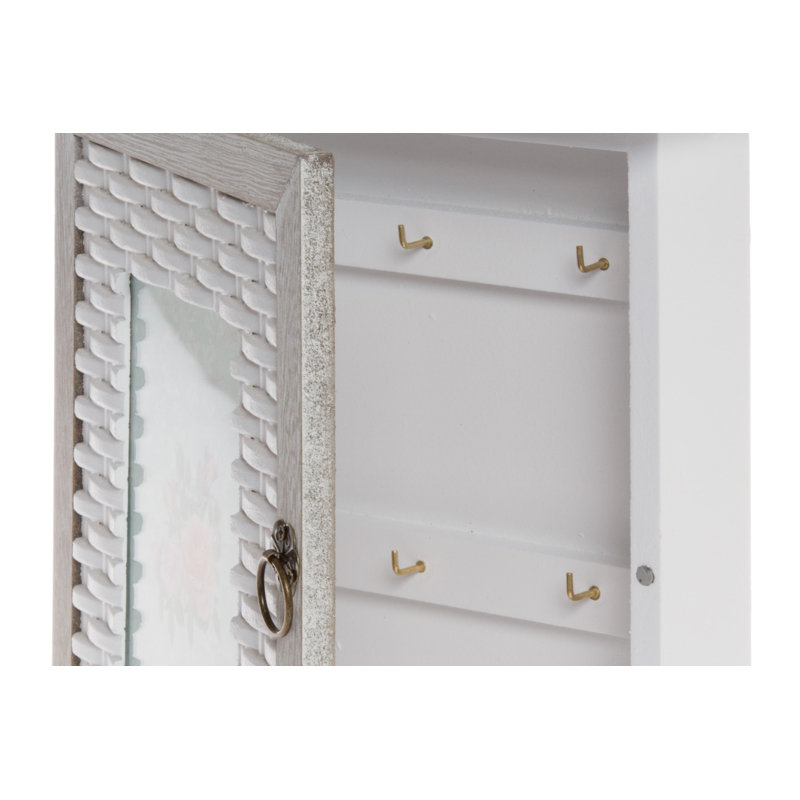 Solid + Manufactured Wood Wall Organizer with Key Box