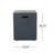 Outdoor 50000 BTU Propane Fire Pit, Dark Grey, With Tank Holder