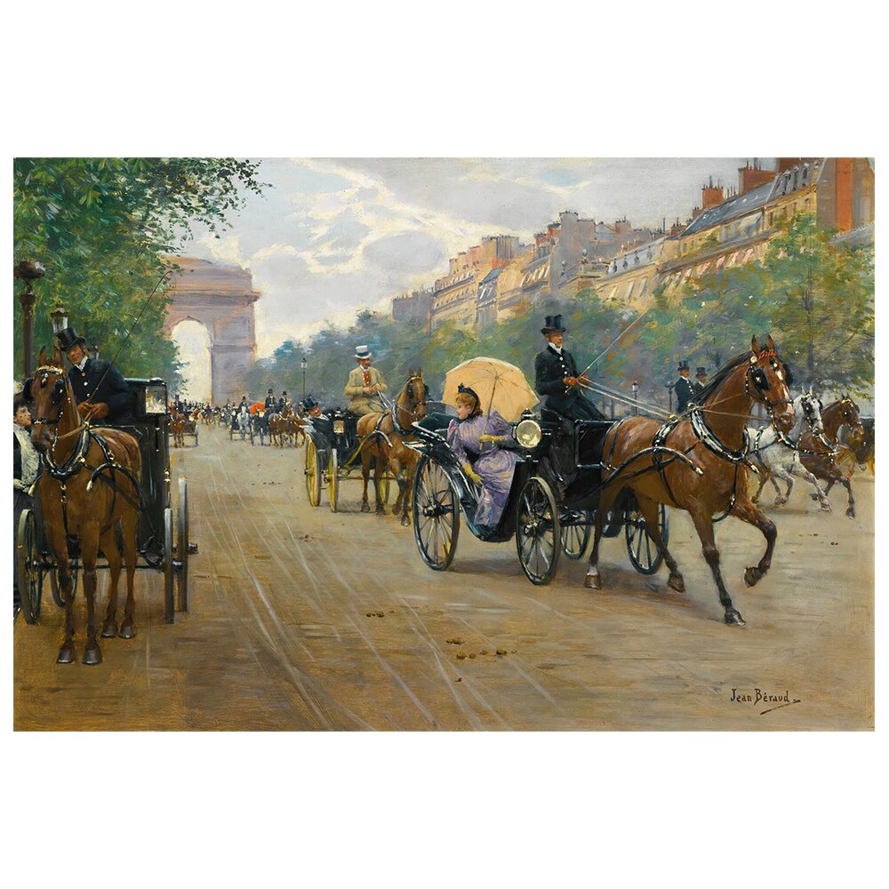 Leinwandbild Scene On The Champs-Élysées von Jean Béraud