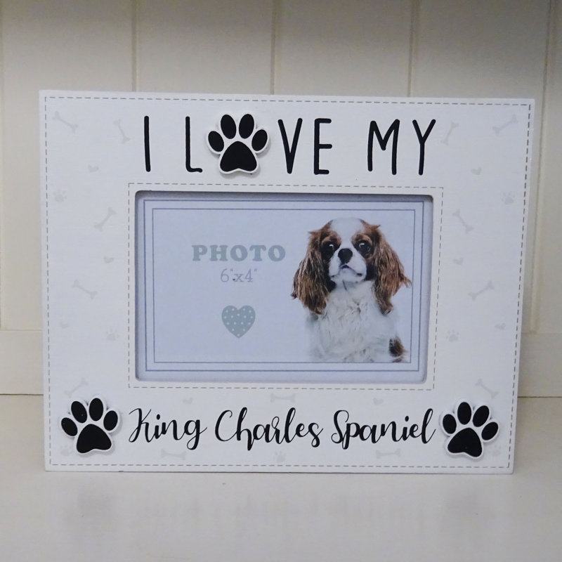 Davila White Solid + Manufactured Wood Picture Frame