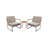 Catalina Metal 2 - Person Seating Group with Cushions