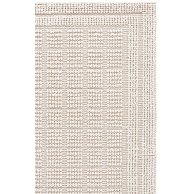 Natura Hand Woven Wool; Cotton; Recycled P.E.T Solid Color Indoor Rug