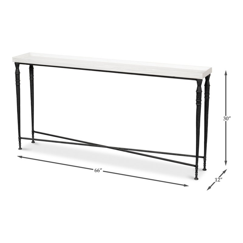 Nathaniel Solid Wood Console Table, 30" H x 80" W x 12" D