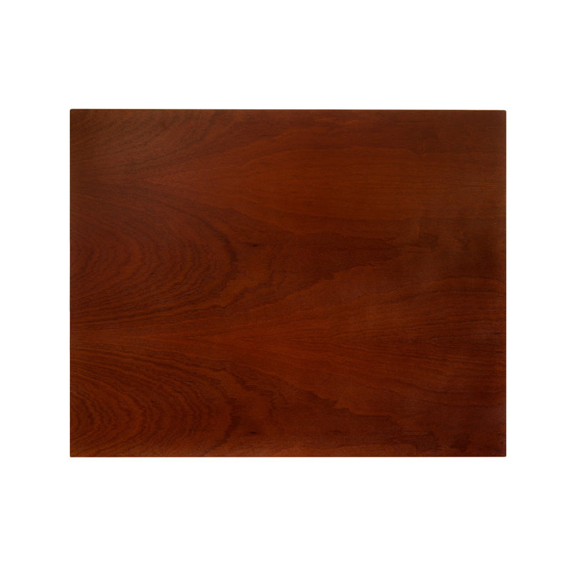 Plateau de table en placage de bois noir, 24 po x 30 po, Sapele