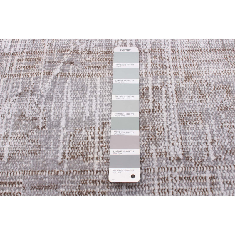 Oliver-Tashani One-of-a-Kind 5'7" X 6'8" 2000s Wool Area Rug in Grey