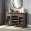 Server With Cup Holder & Wine Rack