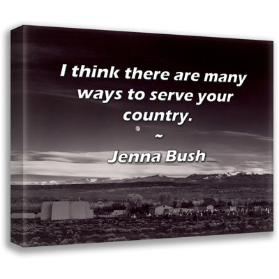 Artsy Quote By Jenna Bush Gallery Wrapped Canvas