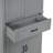 Bathroom Storage Cabinet with Doors and Drawer, Multiple Storage Space, Adjustable Shelf-261870775