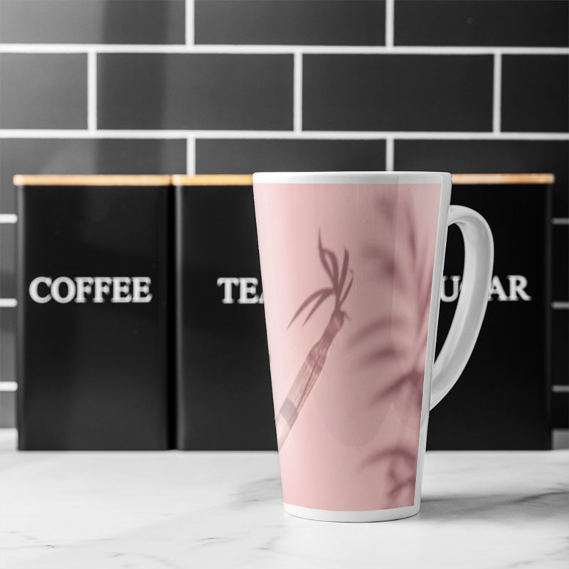 Botanical leaf on Designer Latte Mug