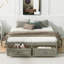 Lit plateforme avec 6 tiroirs de rangement-211538051-211538052