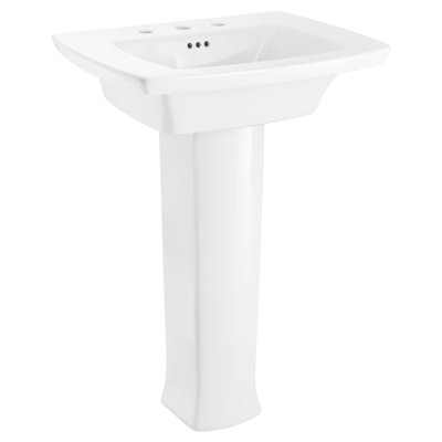 American Standard Edgemere 19.5'' White Ceramic Rectangular Bathroom Sink with Overflow