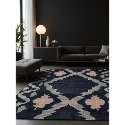 Tapis gris soyeux et moelleux