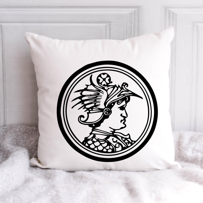 Nautical Sea Life_100 - Coussin décoratif avec coussin décoratif, H 20 po x l 20 po
