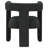 Jeremas Boucle Upholstered Accent Side Chair Black-1332008103