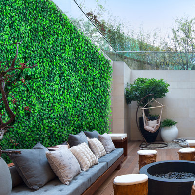 50.8cm Faux Boxwood Hedge
