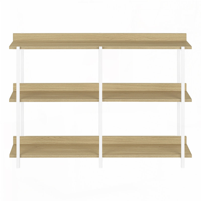 3-Tier Console Table, Natural/White