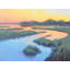 Marsh At Sunrise Print by Diana Johnson