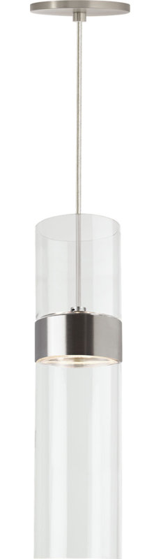 Manette Medium Pendant, Satin Nickel