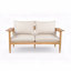 Outdoor Patio Loveseat, Acacia Wooden