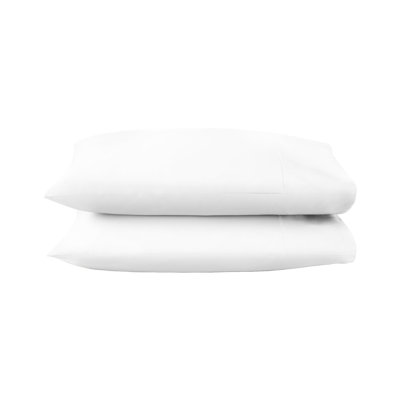 100% Organic Cotton Pillow Cases King Size Set of 2-100% Cotton Pillowcases GOTS Certified 300 Thread Count - Naturally Cooling Comfortable Breathable & Soft Pillow Cases (White, King)