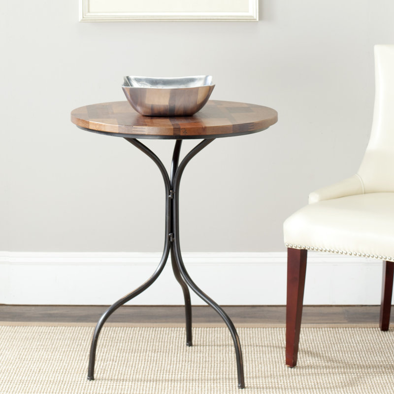 Solid Wood Top End Table