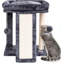 Grattoir pour chat avec perchoir, grattoir pour adulte, griffoir pour chat pour chat d'intérieur, 2 balles suspendues idéales pour les chatons-887236956