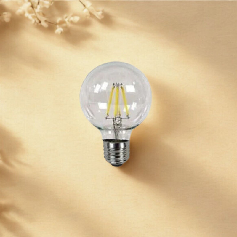 Clear LED Globe Bulbs, Dimmable (Cool White, 4W)