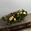Arrangement floral de centre de table d’été en métal galvanisé « Lemon », « Real Touch » Magnolia & Buwood