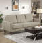 Ensemble de canapé moderne et moderne 2 pièces Canapé confortable Causeuse en velours côtelé taupe Mobilier de salon en bois massif-921755826