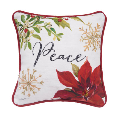 Poinsettia Pillow