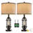 Jacolbi 3 Way Dimmable Touch Control Table Lamp with Dual USB Ports