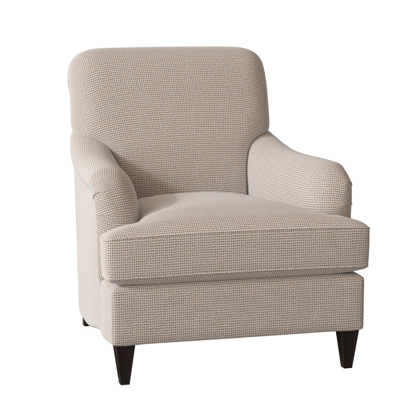 Bristol Armchair, Stepping Stones Ivory, American Walnut