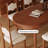 The Ancient Dining Table And Chairs 6 - Person Solid Wood Solid Wood Top Four Leg Dining Set-100914054