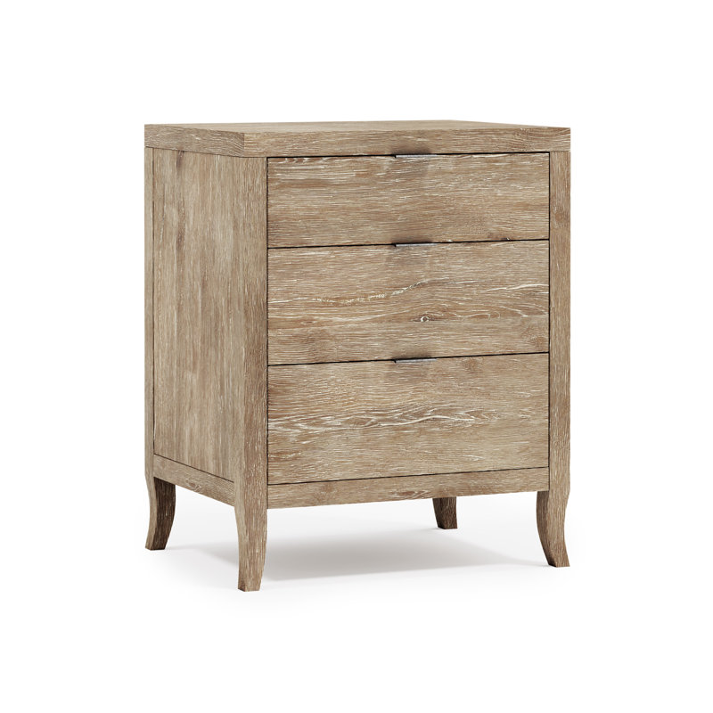 Tribeca 3 - Drawer Solid Wood Nightstand