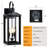 24inch Extra Large Outdoor Sconce Light 1-pack, Waterproof Oversized Outdoor Porch Light For House With Tempered Glass, Modern Black Exterior Lighting Fixture, Outside Coach Light For Garage