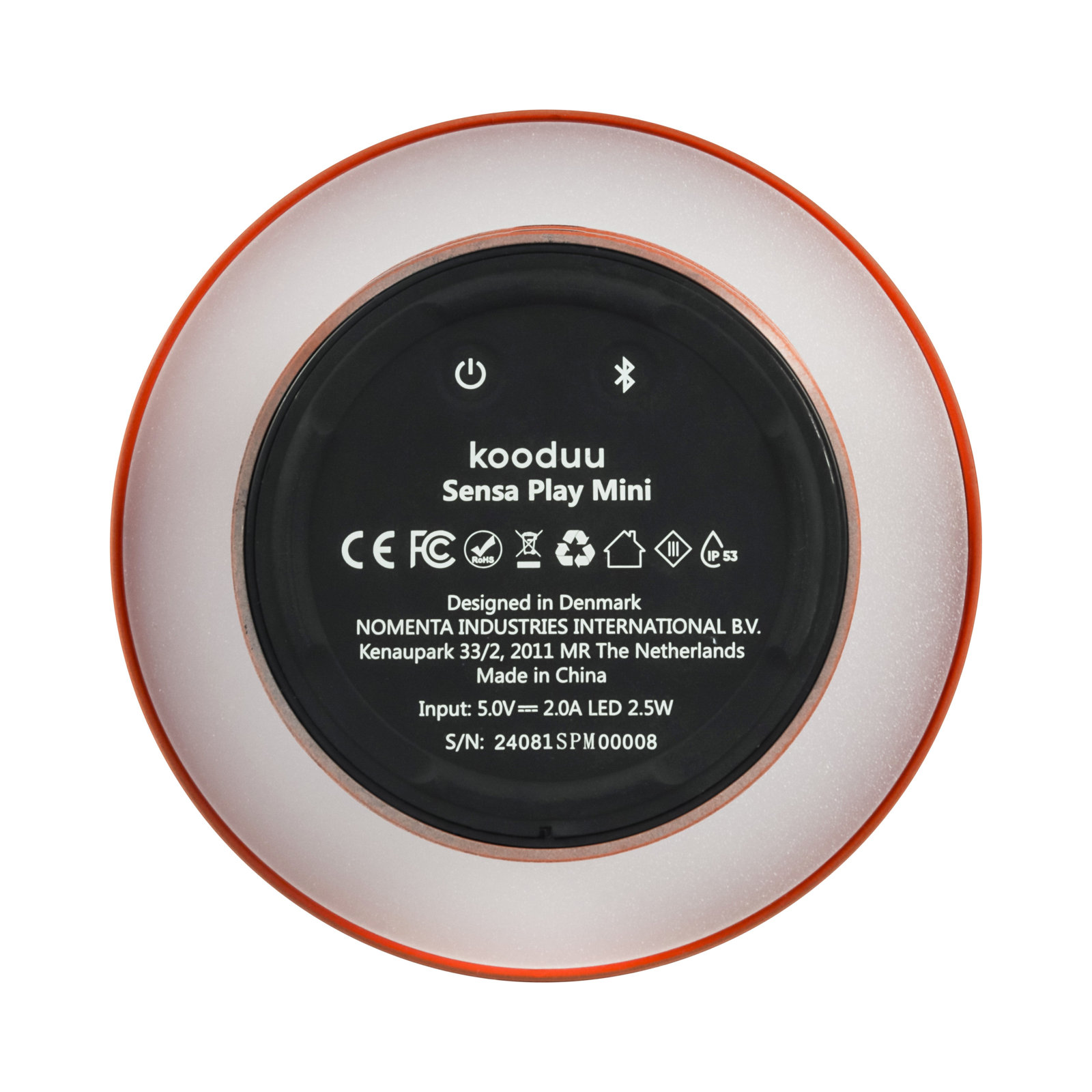 Sensa Play Mini Portable Speaker, Orange