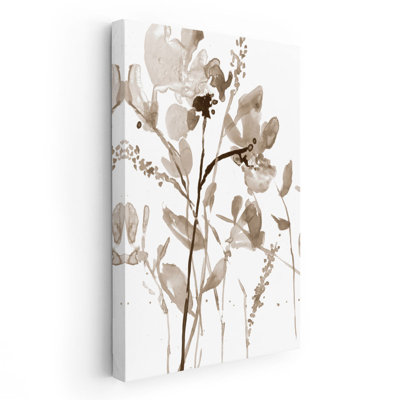 Neutral Floral Overlay II - reproduction d'art sur toile