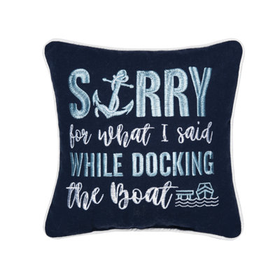 DocThe Boat Petite Size Accent Throw Pillow