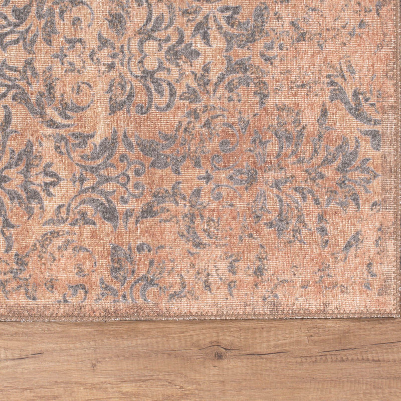 Luxurious Machine Washable Area Rug, 4.9 x 7.5 Feet, 100% Polyester, 1850 g/m², Pile Height: 0.2 inches | Eco-Friendly Recycled Poly Cotton Backing | Perfect for Living Room & Bedroom, Soft and Durable Design