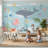 Underwater Wall Mural Sea Creatures Ocean Decor-1236345023-1236345019