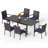Salem 6 - Person Patio Dining Set with Rectangular Table , Cushions Included