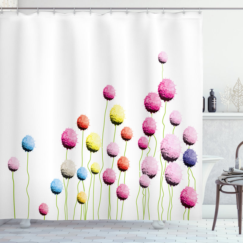 Shower Curtain with Hooks Included, 84" H x 69" W
