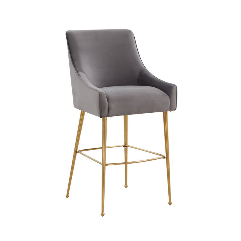 Tabouret de bar et de comptoir Simmon, Tabouret de bar (siège d'une hauteur de 30,7 po), Gris foncé